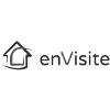 Logo ENVISITE indiquant la compatibilité du logiciel DISIGN IMMO pour la diffusion de visites virtuelles sur des écrans en agences immobilières